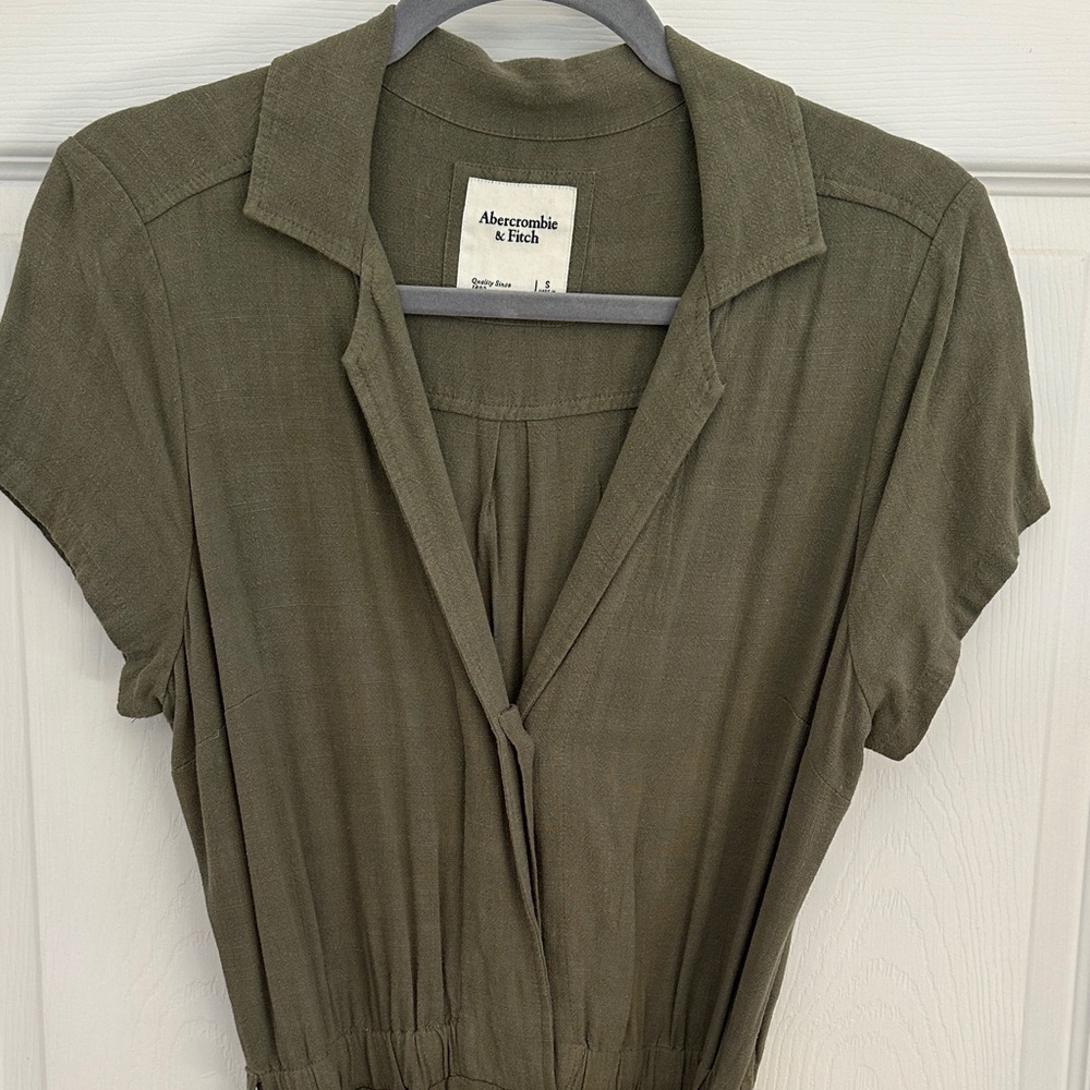 Abercrombie & Fitch Khaki Green Jumpsuit